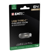 Emtec - Memoria Type C - C280 - 64GB - ECMMD64GC283 Emtec - Memoria Type C - C280 - 64GB - ECMMD64GC283