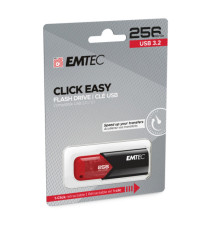 Emtec - Memoria USB B110 USB 3.2 Click&Easy - rosso - ECMMD256GB113 - 256 GB Emtec - Memoria USB B110 USB 3.2 Click&Easy - rosso - ECMMD256GB113 - 256 GB