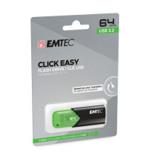 Emtec - Memoria USB B110 USB 3.2 Click&Easy - verde - ECMMD64GB113 - 64 GB Emtec - Memoria USB B110 USB 3.2 Click&Easy - verde - ECMMD64GB113 - 64 GB