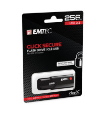 Emtec - Memoria USB B120 Click&Secure - ECMMD256GB123 - 256 GB Emtec - Memoria USB B120 Click&Secure - ECMMD256GB123 - 256 GB