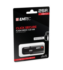 Emtec - Memoria USB B120 Click&Secure - ECMMD256GB123 - 256 GB Emtec - Memoria USB B120 Click&Secure - ECMMD256GB123 - 256 GB
