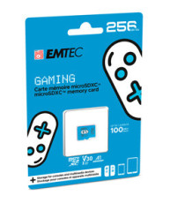 Emtec - mSD Gaming UHS-I U3 V30 A1 - Blu - 256GB - ECMSDM256GXCU3 Emtec - mSD Gaming UHS-I U3 V30 A1 - Blu - 256GB - ECMSDM256GXCU3