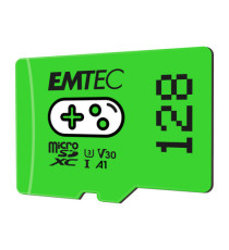 Emtec - MSD Gaming UHS-I U3 V30 A1 - Verde - 128GB - ECMSDM128GXCU3G Emtec - MSD Gaming UHS-I U3 V30 A1 - Verde - 128GB - ECMSDM128GXCU3G
