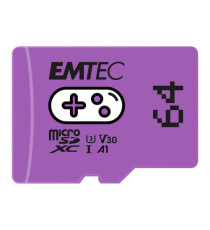 Emtec - mSD Gaming UHS-I U3 V30 A1 - Viola - 64GB - EMTSDM64GXCU3G Emtec - mSD Gaming UHS-I U3 V30 A1 - Viola - 64GB - EMTSDM64GXCU3G