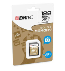 Emtec - SDXC Class 10 Gold + - ECMSD128GXC10GP - 128GB Emtec - SDXC Class 10 Gold + - ECMSD128GXC10GP - 128GB