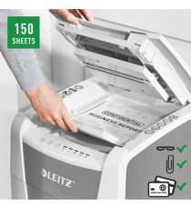 Distruggidocumenti Autofeed 150 P4 IQ - a frammenti - Leitz Distruggidocumenti Autofeed 150 P4 IQ - a frammenti - Leitz