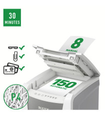 Distruggidocumenti Autofeed 150 P4 IQ - a frammenti - Leitz Distruggidocumenti Autofeed 150 P4 IQ - a frammenti - Leitz
