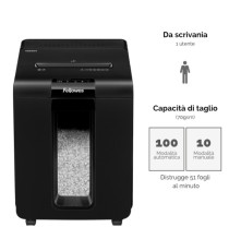 Distruggidocumenti automatico 100M - a mini frammenti - Fellowes Distruggidocumenti automatico 100M - a mini frammenti - Fellowes