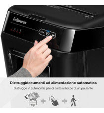 Distruggidocumenti AutoMax 150C - a frammenti - 32L - Fellowes Distruggidocumenti AutoMax 150C - a frammenti - 32L - Fellowes