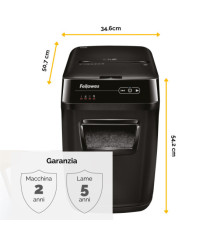 Distruggidocumenti AutoMax 150C - a frammenti - 32L - Fellowes Distruggidocumenti AutoMax 150C - a frammenti - 32L - Fellowes