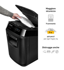 Distruggidocumenti AutoMax 200C - a frammenti - 32L - Fellowes Distruggidocumenti AutoMax 200C - a frammenti - 32L - Fellowes