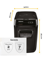 Distruggidocumenti AutoMax 200C - a frammenti - 32L - Fellowes Distruggidocumenti AutoMax 200C - a frammenti - 32L - Fellowes