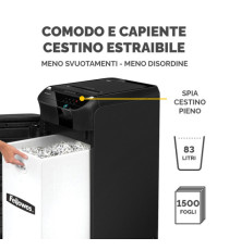 Distruggidocumenti Automax 600m - a microframmenti - 83lt - Fellowes Distruggidocumenti Automax 600m - a microframmenti - 83lt - Fellowes