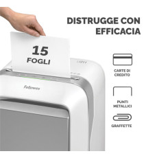 Distruggidocumenti LX-211 - a microframmenti - bianco - Fellowes Distruggidocumenti LX-211 - a microframmenti - bianco - Fellowes