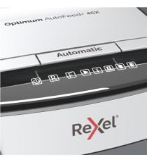 Distruggidocumenti Optimum AutoFeed+ 45X - a frammenti - Rexel Distruggidocumenti Optimum AutoFeed+ 45X - a frammenti - Rexel