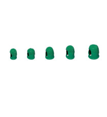 Ditali Läufer - caucciù - diametro 22 mm - verde - Lebez - conf. 10 pezzi Ditali Läufer - caucciù - diametro 22 mm - verde - Lebez - conf. 10 pezzi