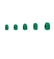 Ditali Läufer - caucciù - diametro 22 mm - verde - Lebez - conf. 10 pezzi Ditali Läufer - caucciù - diametro 22 mm - verde - Lebez - conf. 10 pezzi