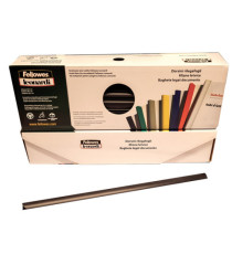 Dorsetti triangolari per rilegatura - 11 mm - nero - Fellowes - scatola 30 pezzi Dorsetti triangolari per rilegatura - 11 mm - nero - Fellowes - scatola 30 pezzi