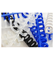 Dorsi ClickBind - riapribili - 12 mm - bianco - Ibico - conf. 50 pezzi
