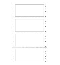 Etichette adesive a modulo continuo TT951 - in carta - corsia singola - permanenti - 140 x 60 mm - 4 et/fg - 100 fogli - Etichette adesive a modulo continuo TT951 - in carta - corsia singola - permanenti - 140 x 60 mm - 4 et/fg - 100 fogli -