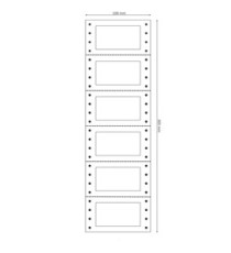 Etichette adesive a modulo continuo TT956 - in carta - corsia singola - permanenti - 64 x 34 mm - 6 et/fg - 200 fogli - Etichette adesive a modulo continuo TT956 - in carta - corsia singola - permanenti - 64 x 34 mm - 6 et/fg - 200 fogli -