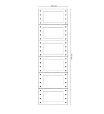 Etichette adesive a modulo continuo TT956 - in carta - corsia singola - permanenti - 64 x 34 mm - 6 et/fg - 200 fogli - Etichette adesive a modulo continuo TT956 - in carta - corsia singola - permanenti - 64 x 34 mm - 6 et/fg - 200 fogli -