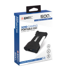 Emtec - SSD Portatile Gaming 3.2Gen2 X210 - 500GB - ECSSD500GX210G Emtec - SSD Portatile Gaming 3.2Gen2 X210 - 500GB - ECSSD500GX210G