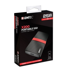 Emtec -SSD 3.1 Gen2 X200 Portable - ECSSD256GX200 - 256GB Emtec -SSD 3.1 Gen2 X200 Portable - ECSSD256GX200 - 256GB
