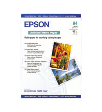 Epson - Archival Matte Paper - A4 - 50 Fogli - C13S041342 Epson - Archival Matte Paper - A4 - 50 Fogli - C13S041342