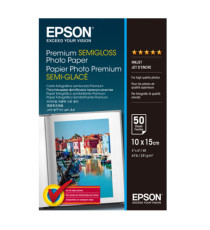 Epson - Premium Semi-Gloss Photo Paper - 10 x 15 cm - 50 Fogli - C13S041765 Epson - Premium Semi-Gloss Photo Paper - 10 x 15 cm - 50 Fogli - C13S041765