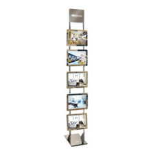 Espositore da pavimento Freestanding LEDMAG - 5 cornici magnetiche A4 retroilluminate a LED - altezza 200 cm - Tecnostyl Espositore da pavimento Freestanding LEDMAG - 5 cornici magnetiche A4 retroilluminate a LED - altezza 200 cm - Tecnostyl