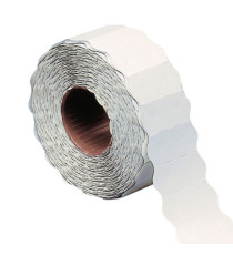 Etichetta a onda - removibile - 26x12 mm - bianco - Markin - rotolo da 1500 etichette Etichetta a onda - removibile - 26x12 mm - bianco - Markin - rotolo da 1500 etichette
