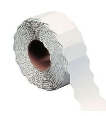 Etichetta a onda - removibile - 26x12 mm - bianco - Markin - rotolo da 1500 etichette Etichetta a onda - removibile - 26x12 mm - bianco - Markin - rotolo da 1500 etichette
