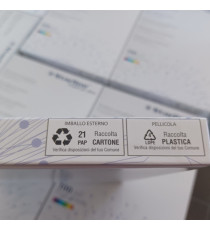 Etichette adesive - in carta - permanenti - 52,5 x 25 mm - 48 et/fg - 100 fogli - bianco - Starline Etichette adesive - in carta - permanenti - 52,5 x 25 mm - 48 et/fg - 100 fogli - bianco - Starline