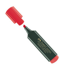 Evidenziatore Textliner 48 -  punta di 3 differenti larghezze: 5,0-3,0-1,0mm - rosso - Faber-Castell Evidenziatore Textliner 48 -  punta di 3 differenti larghezze: 5,0-3,0-1,0mm - rosso - Faber-Castell