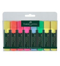 Evidenziatore Textliner 48 - punta a scalpello -  tratto 1,0-3,0-5,0mm - astuccio 8 colori - Faber-Castell Evidenziatore Textliner 48 - punta a scalpello -  tratto 1,0-3,0-5,0mm - astuccio 8 colori - Faber-Castell