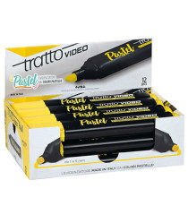 Evidenziatore Tratto Video pastel  - punta a scalpello - tratto da 1,0mm-5,0mm - giallo limone - Tratto Evidenziatore Tratto Video pastel  - punta a scalpello - tratto da 1,0mm-5,0mm - giallo limone - Tratto