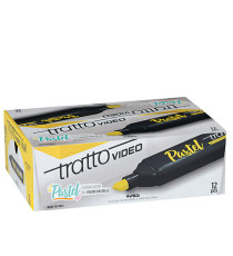 Evidenziatore Tratto Video pastel  - punta a scalpello - tratto da 1,0mm-5,0mm - giallo limone - Tratto Evidenziatore Tratto Video pastel  - punta a scalpello - tratto da 1,0mm-5,0mm - giallo limone - Tratto