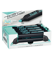 Evidenziatore Tratto Video pastel  - punta a scalpello - tratto da 1,0mm-5,0mm - verde menta - Tratto Evidenziatore Tratto Video pastel  - punta a scalpello - tratto da 1,0mm-5,0mm - verde menta - Tratto