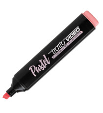 Evidenziatore Video Pastel - punta a scalpello - tratto da 1 - 5 mm - colori assortiti - Tratto - astuccio 4 pezzi