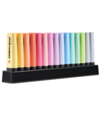 Evidenziatori Stabilo Boss Pastel - colori assortiti - tratto 2 - 5 mm - Stabilo - deskset 15 pezzi Evidenziatori Stabilo Boss Pastel - colori assortiti - tratto 2 - 5 mm - Stabilo - deskset 15 pezzi