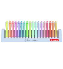 Evidenziatori Swing Cool Pastel - punta a scalpello - tratto 1 - 4 mm - colori assortiti - Stabilo - deskset 18 pezzi Evidenziatori Swing Cool Pastel - punta a scalpello - tratto 1 - 4 mm - colori assortiti - Stabilo - deskset 18 pezzi