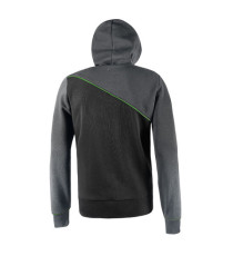 Felpa Jupiter - con cappuccio - taglia XXL - grigio/verde - U-Power Felpa Jupiter - con cappuccio - taglia XXL - grigio/verde - U-Power