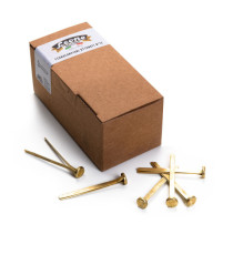 Fermacampioni ottonati - n. 12 - 7 cm - Leone - conf. 100 pezzi