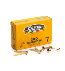 Fermacampioni ottonati - n. 7 - 3,1 cm - Leone - conf. 100 pezzi