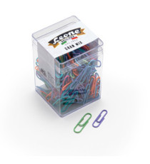 Fermagli - colori e misure assortite - 125 gr - PVC - Leone