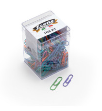 Fermagli - colori e misure assortite - 125 gr - PVC - Leone