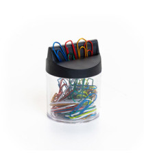 Fermagli metallizzati Leone Color - n. 4 - 3,2 cm - colori assortiti - Leone - conf. 60 pezzi