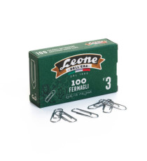 Fermagli zincati - n. 3 - 2,8 cm - Leone - conf. 100 pezzi