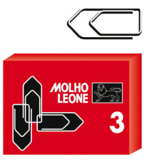 Fermagli zincati - n. 3 - 2,9 cm - Molho Leone - conf. 100 pezzi Fermagli zincati - n. 3 - 2,9 cm - Molho Leone - conf. 100 pezzi